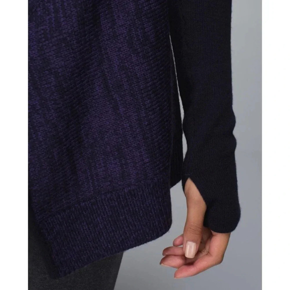 Lululemon Wrap It Up Merino Wool Sweater in Black Grape/Going Grape - Picture 10 of 15